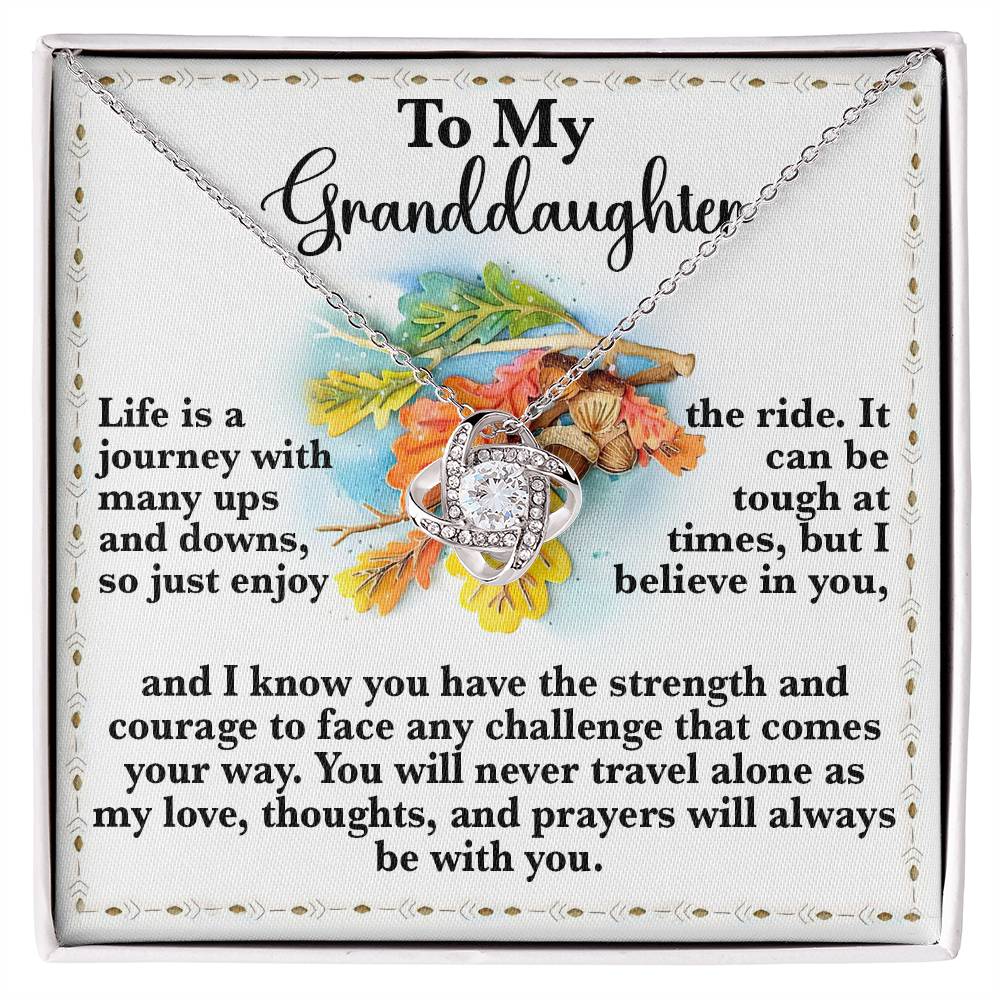 To My Granddaughter Necklace, Gifts For Granddaughter From Grandparents, Granddaughter Necklace From Nana, Valentines Gifts For Granddaughter