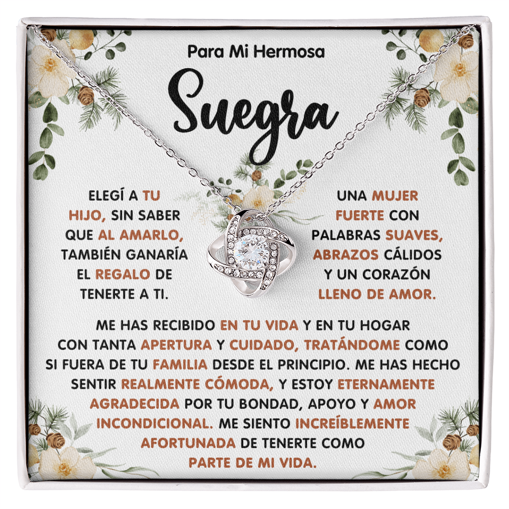 Regalo De Navidad Para Mi Suegra, Un Regalo Unico Para El Amor De Mi Vida - Love Knot - SUEG_BR2_NLNM10_1