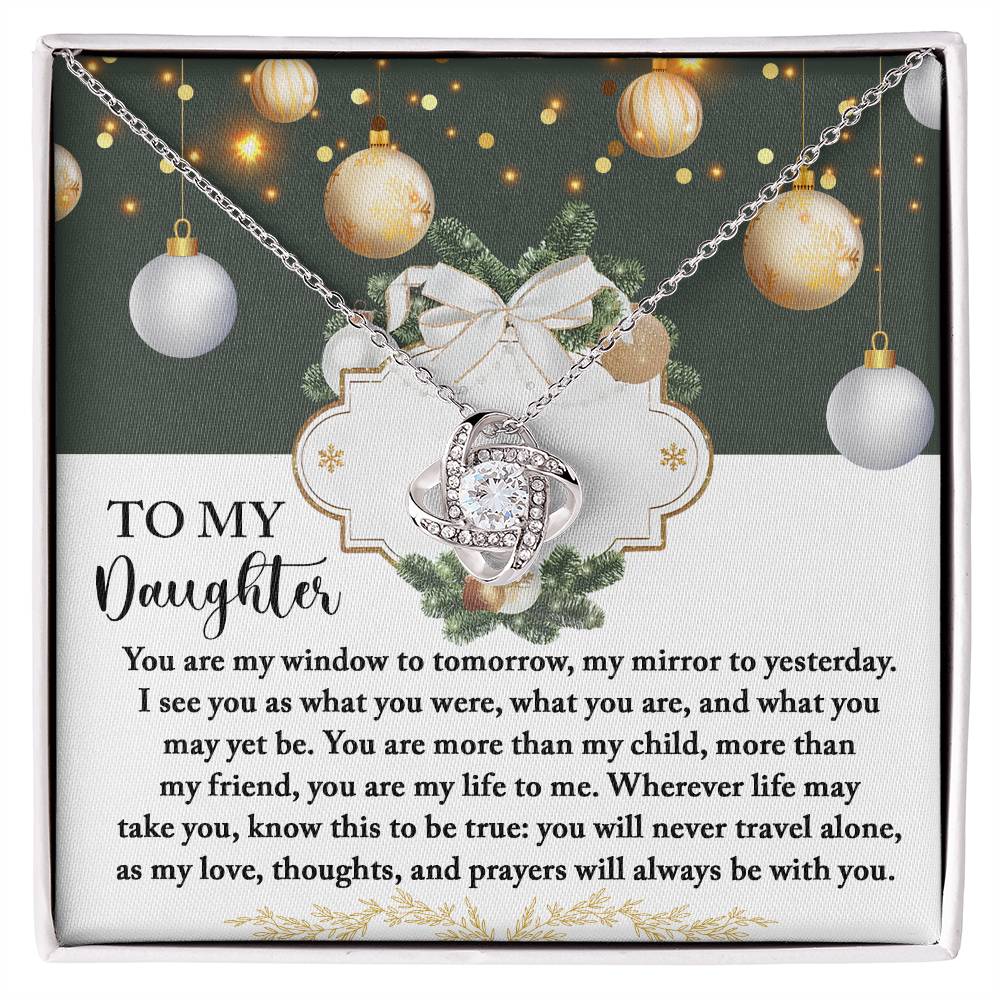 Christmas Gift For Daughter Adult, Christmas Gift From Daughter To Dad, Daughter Necklaces From Mom, To My Lovely Daughter Necklace