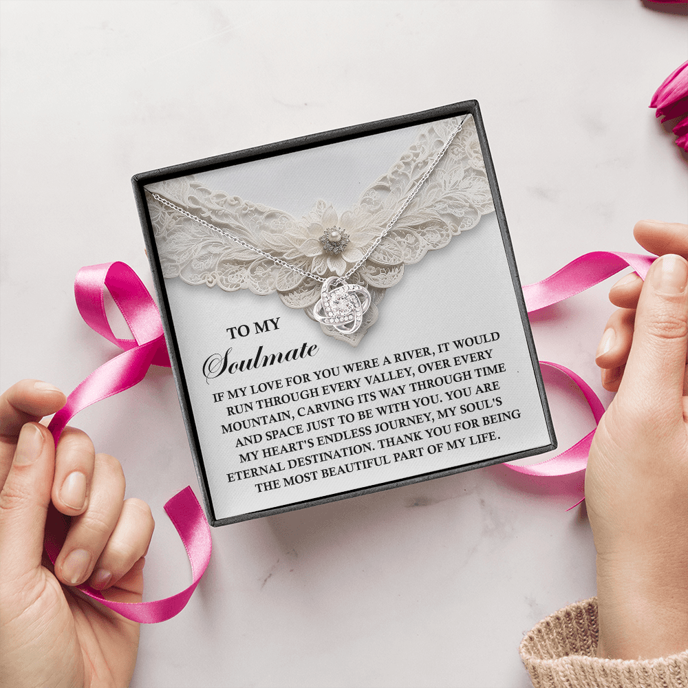 To My Soulmate Necklace, Valentine's Gift For Women, Valentine's Day Gifts, Romantic Valentine's Day Gift, Valentine's Gift For Women