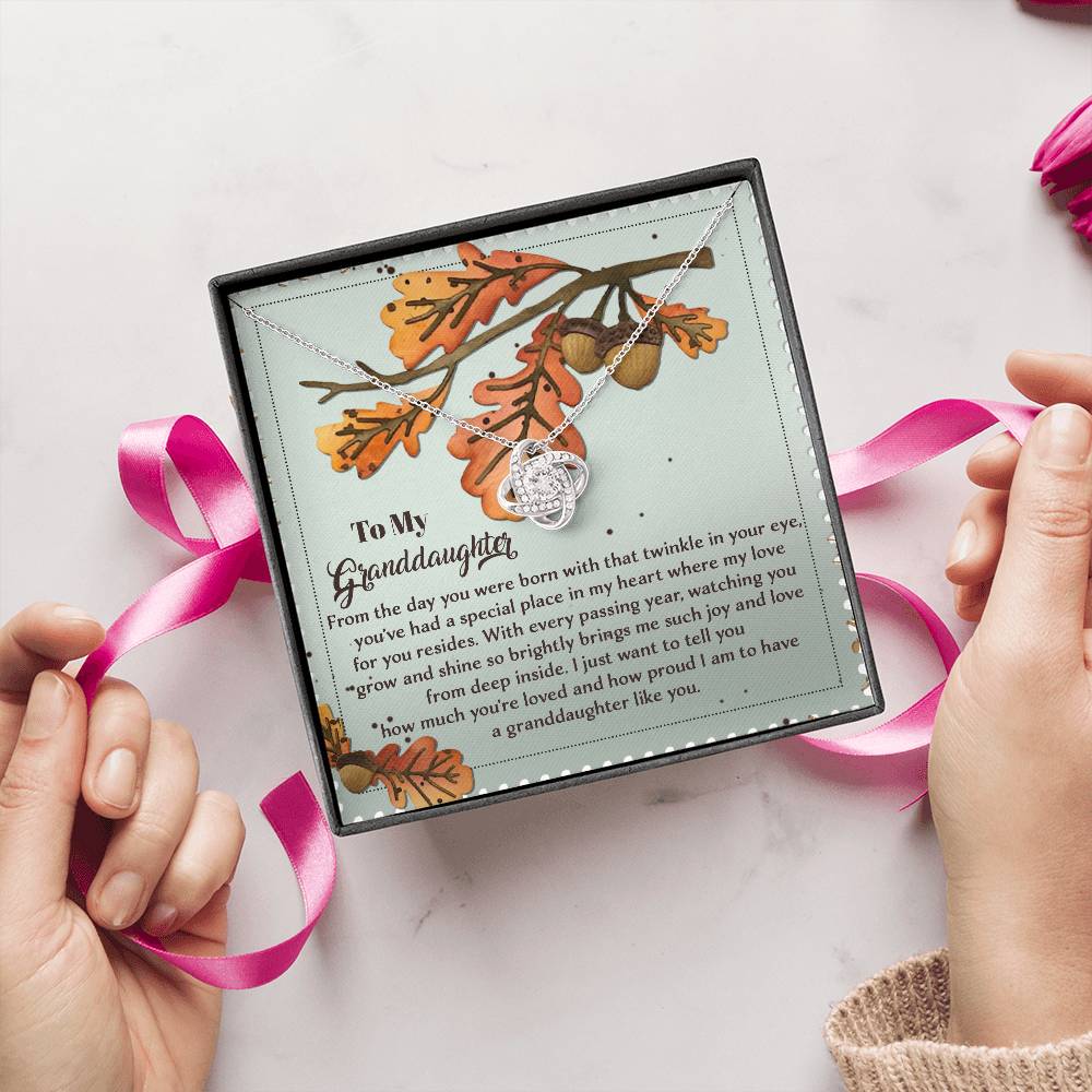 To My Granddaughter Necklace, Gifts For Granddaughter From Grandma, Valentines Card For Granddaughter, Necklace For Granddaughter From Grandpa