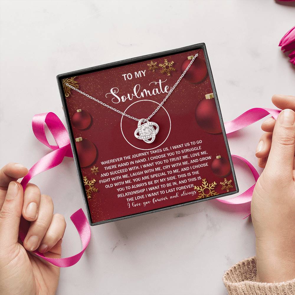 To My Soulmate Necklace, Gifts For Soulmate, Christmas Presents For Girlfriend, Gifts For Husband From Wife Unique Christmas