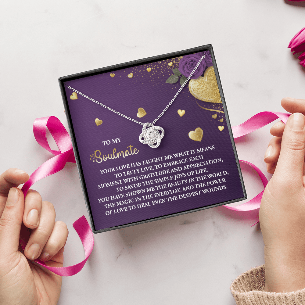 To My Soulmate Necklace, Valentine Gifts For Women, Valentine Jewelry For Women, Romantic Valentine's Day Gift, Valentine For Her Gift