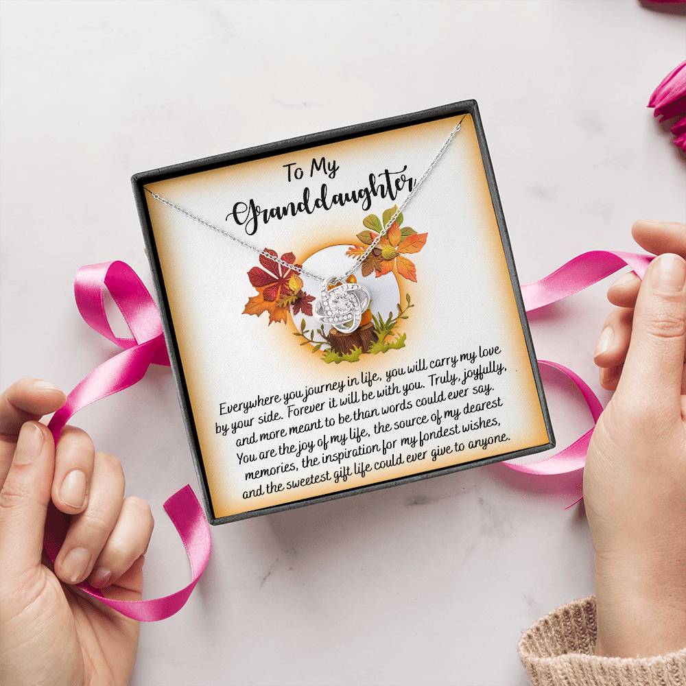 To My Granddaughter Necklace, Grandmother Granddaughter Gifts, Granddaughter Necklace From Grandparents, Christmas Gifts For Granddaughter