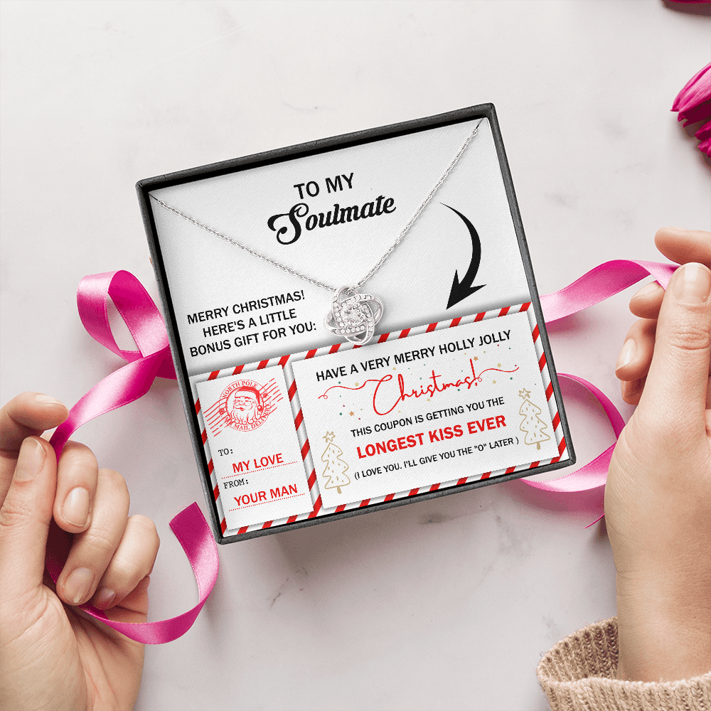 To My Soulmate Necklace For Women Funny, Christmas Gift For Girlfriend, Special Christmas Gift For My Wife, Christmas Presents For Gf