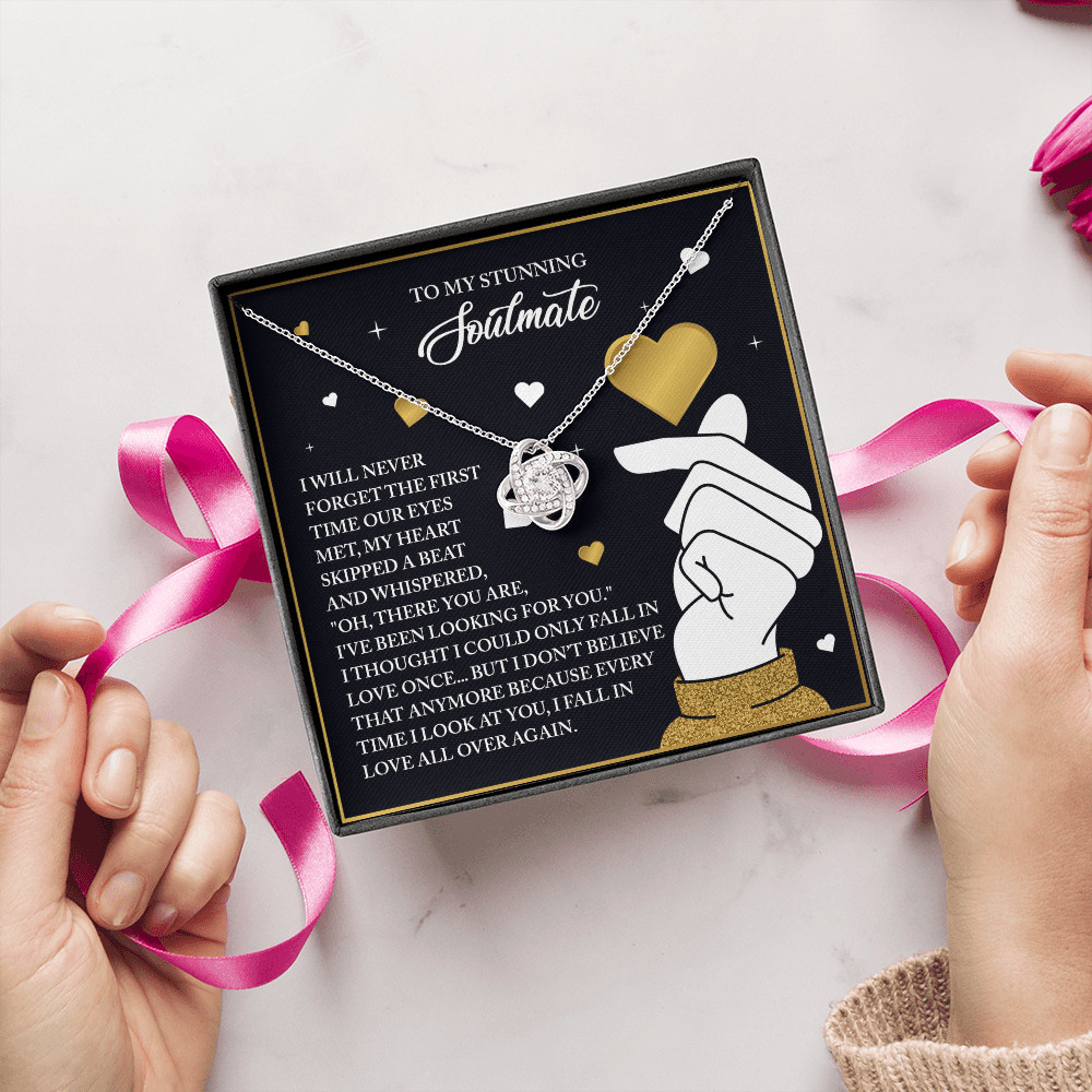 To My Stunning Soulmate Necklace, Valentine Gift For My Wife, Valentine's Gifts For Wife, Valentine Gifts For Her Romantic, Valentine's Day Gifts