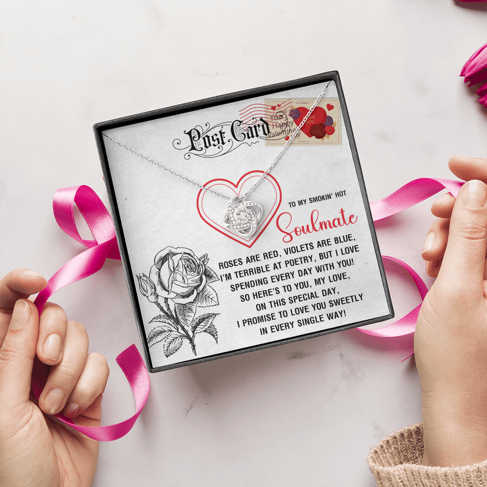 To My Smokin' Hot Soulmate Necklace, San Valentine Gift For Her, Valentine Presents For Women, Soulmate Gifts For Her, Valentine Gifts For Women