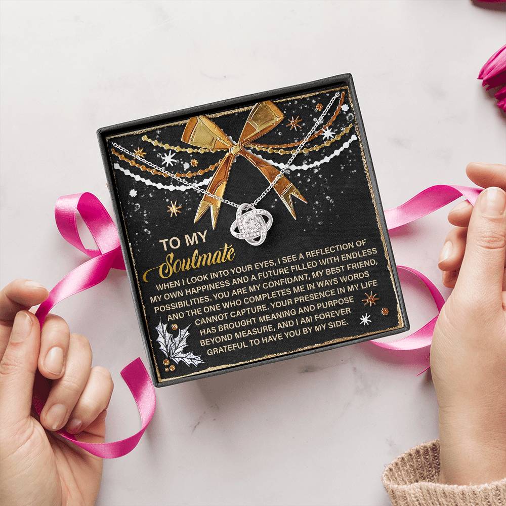 To My Soulmate Necklace For Women, Soulmate Necklace For Women, Christmas For Wife, Funny Christmas Gifts For Wife