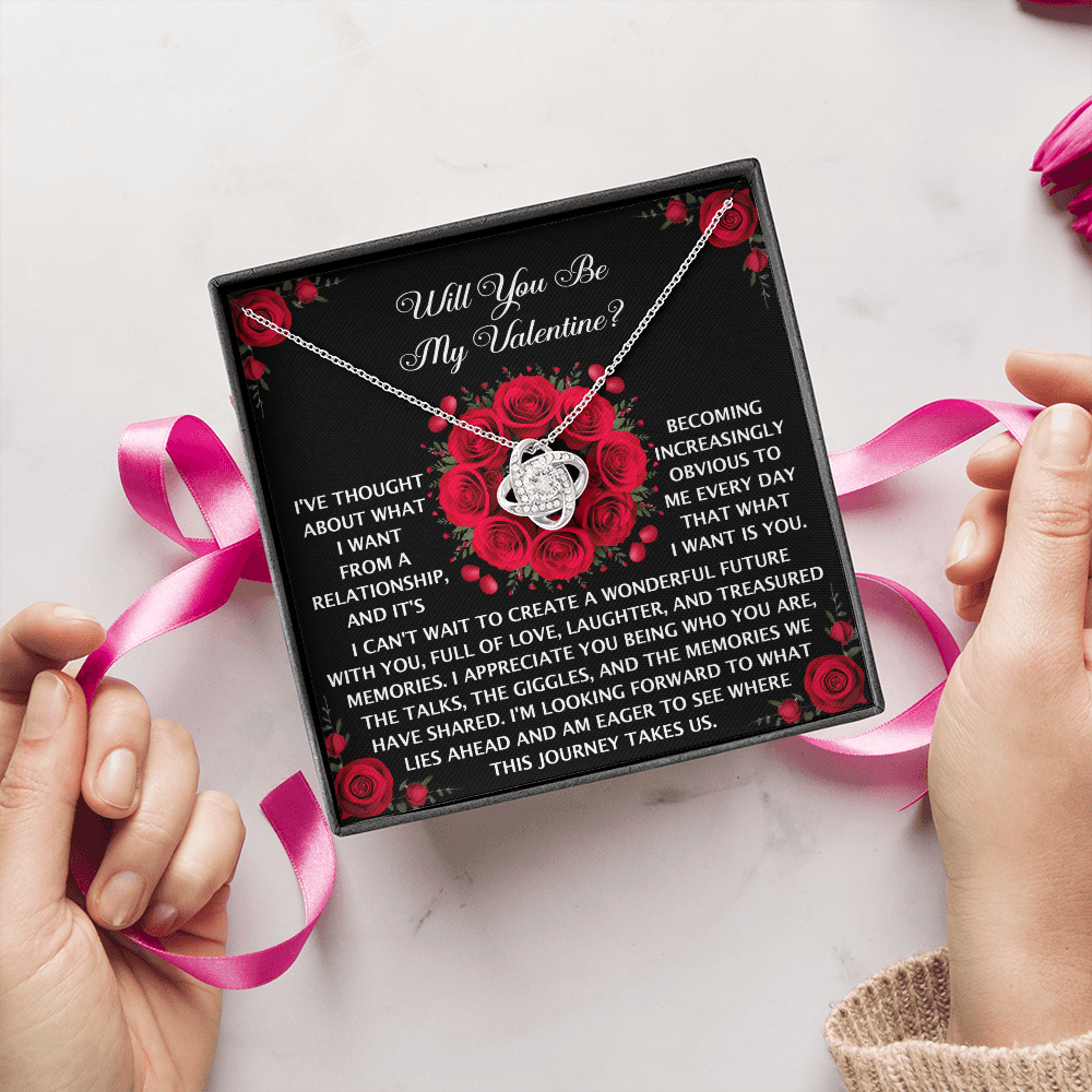 Will You Be My Valentine Necklace, Valentine's Day For Her, Unique Valentine Gifts For Her, Valentine's Day Necklace For Her, Valentine Funny Gifts