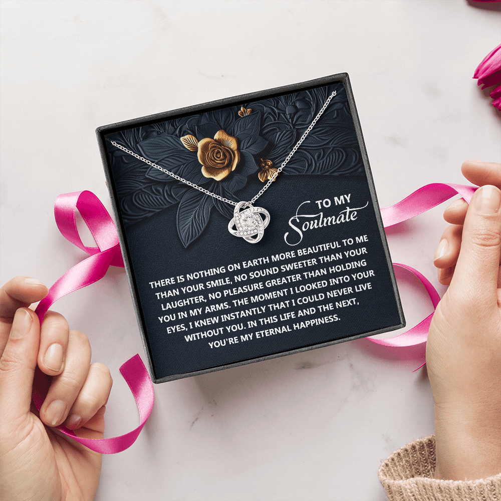 To My Soulmate Necklace, Best Valentine Gift For Wife, Valentine For Her Gift, Soulmate Necklace For Women, Valentine's Day Gifts For Women