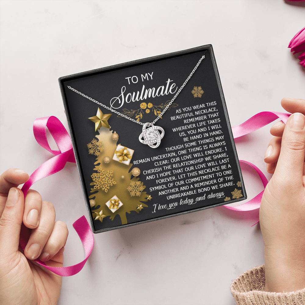 To My Soulmate Necklace, Soulmate Gifts For Her, Wife Christmas Gifts, Girlfriend Christmas Necklace, Christmas Presents Women