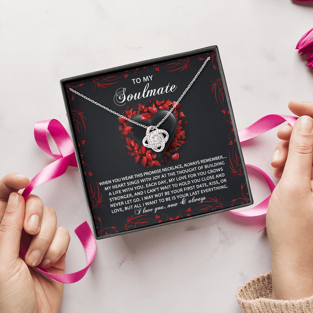 To My Soulmate Necklace, Unique Valentine Gifts For Her, Valentine Birthday Gifts, My Soulmate Gifts For Her, Valentine Jewelry For Women