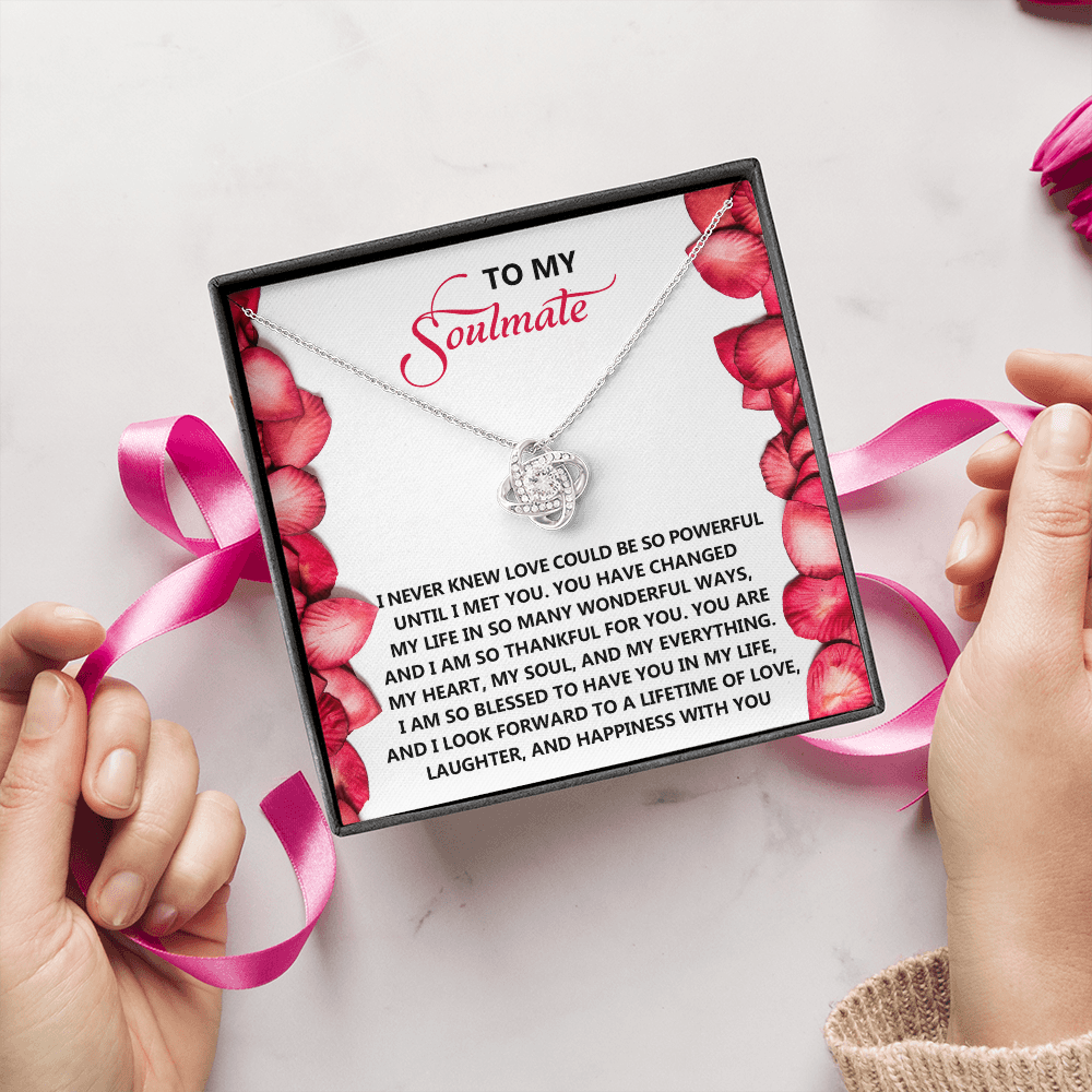 To My Soulmate Necklace, Necklace For Valentine's Day, Valentine Gifts For Her, Valentine's Gifts For Women, Valentine Gifts For Wife