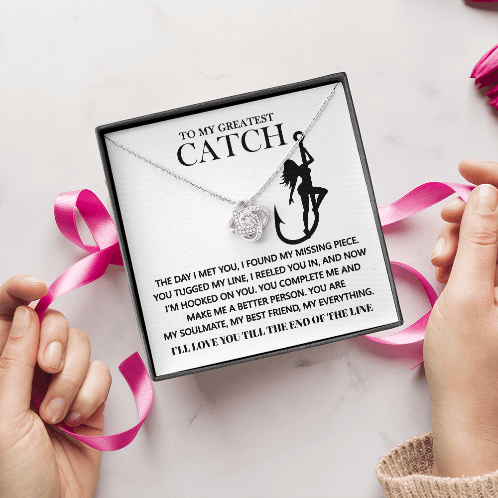 To My Greatest Catch Necklace, Naughty Valentine's Gifts For Wife, Best Valentine Gifts For Her, Valentine Presents For Women, Valentine's For Her