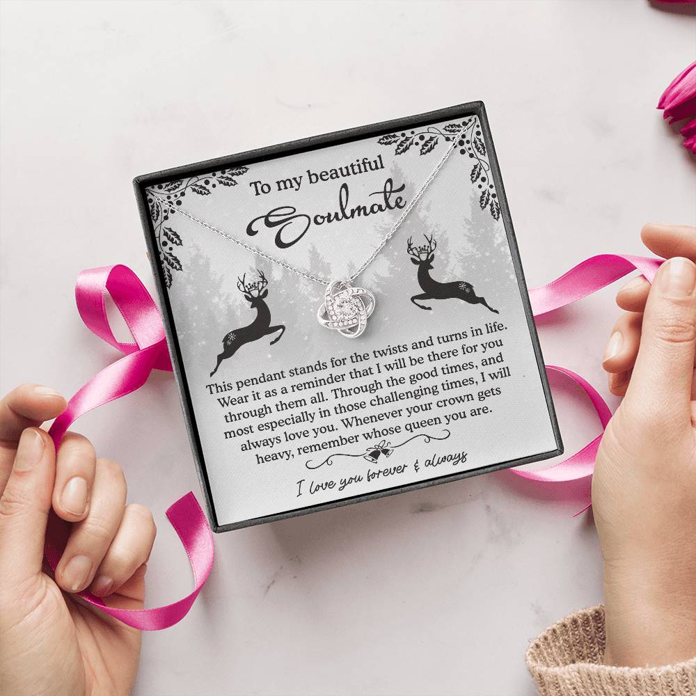 To My Beautiful Soulmate Necklace, My Soulmate Gifts For Her, Wife Christmas Gift Ideas, Christmas Presents For Gf