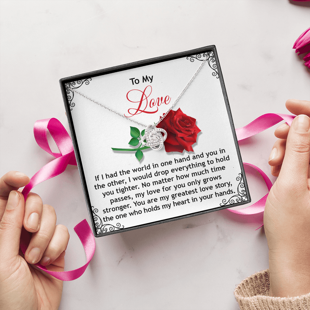 To My Love Necklace, Valentine Gift For Wife, Valentine's Necklace For Her, Valentine Gift For Wife From Husband, Necklace For My Girlfriend