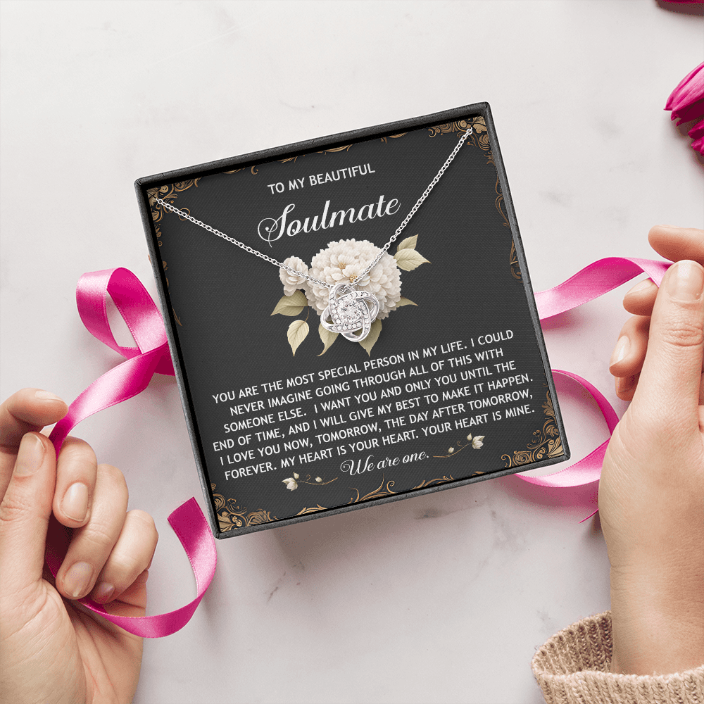 To My Beautiful Soulmate Necklace, San Valentine Gift For Her, Valentine Gifts For Women, Best Valentine Gifts For Her, Valentine's Day For Her