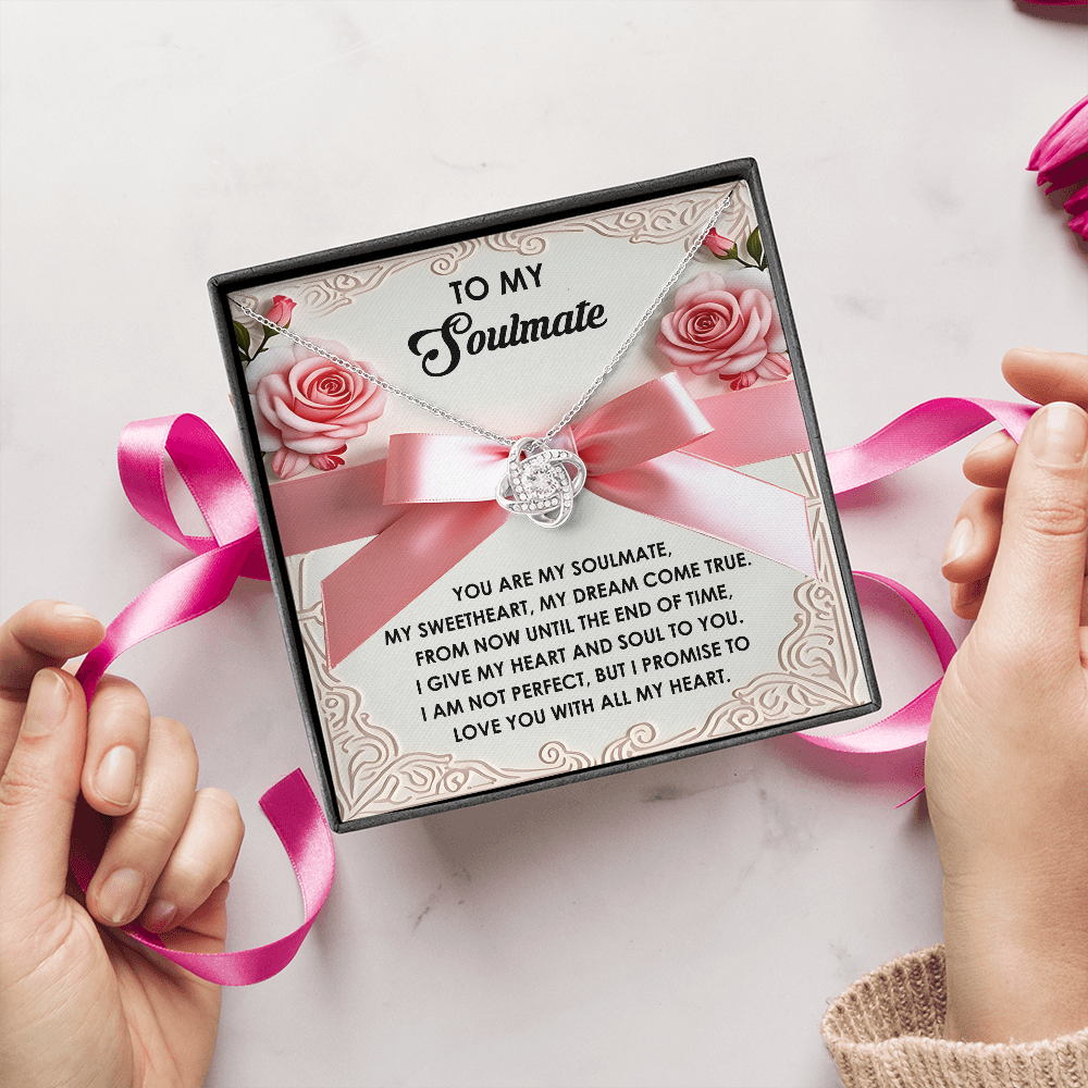 To My Soulmate Necklace, Valentine's For Her, Valentine Necklaces For Women, Valentine Day For Wife, Unique Valentine Gifts For Her