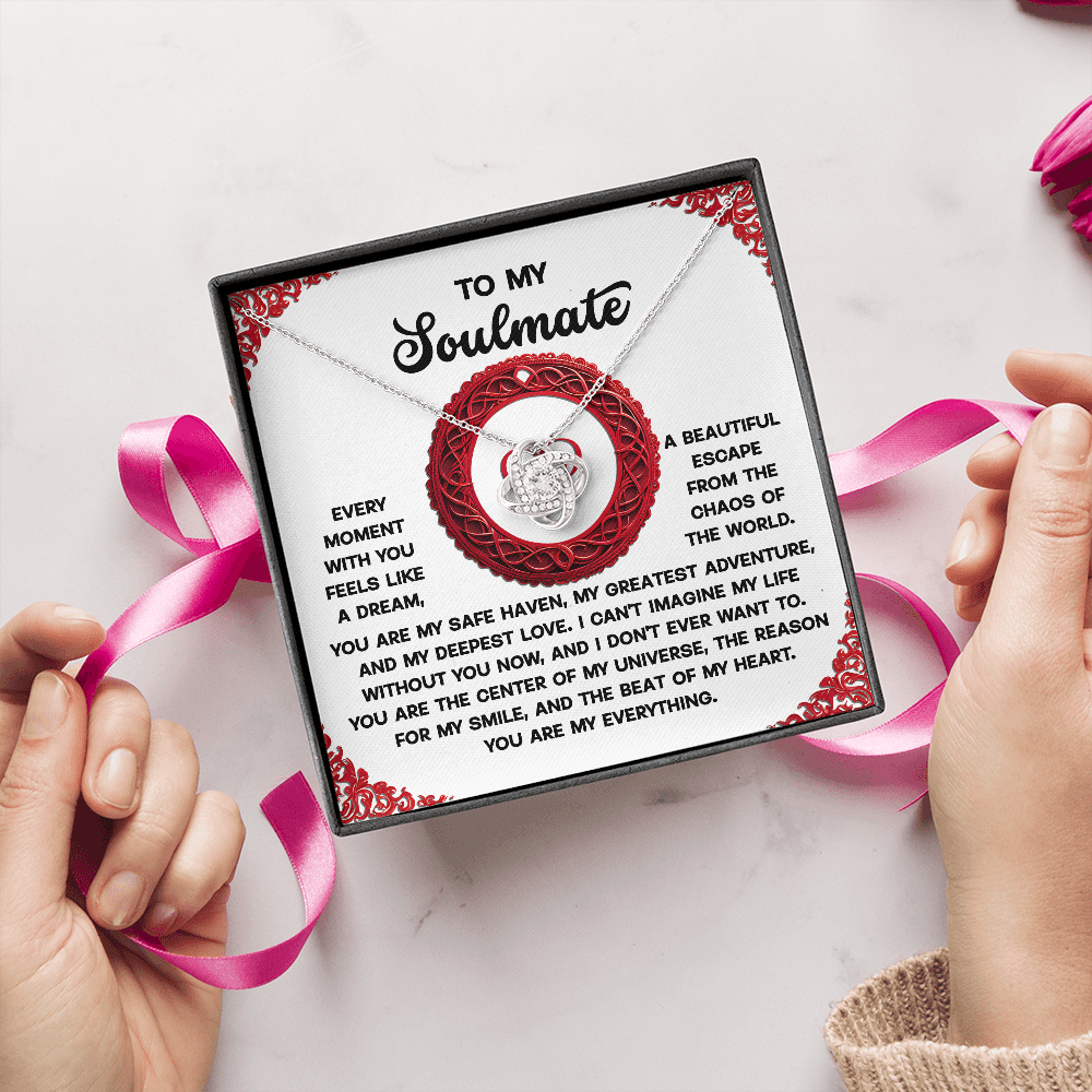 To My Soulmate Necklace, Valentine's Day Gifts, Valentine's Day Gifts For Women, Soulmate Necklace Women, Unique Valentine Gifts For Her