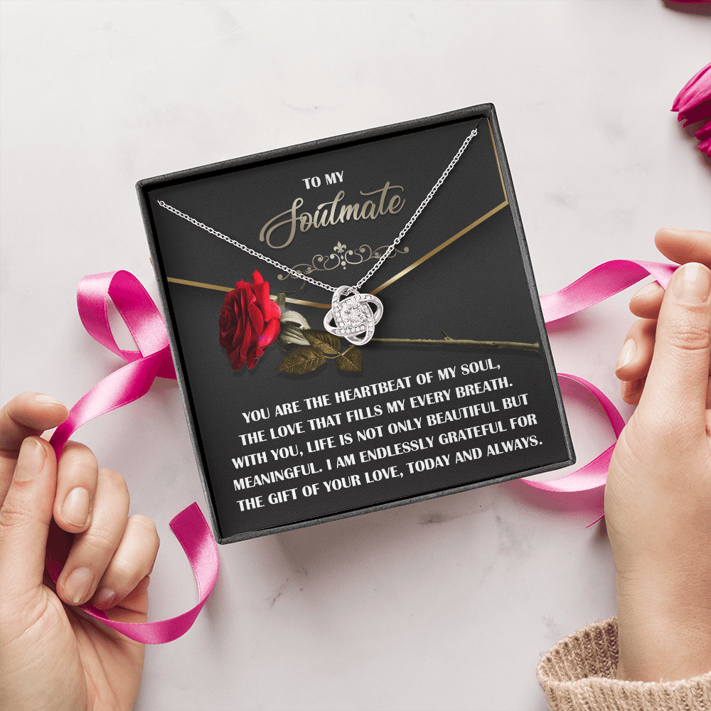 To My Soulmate Necklace, Valentine Gift For Wife, Great Valentine Gifts For Her, Valentine's Gift For Wife, Best Valentine Gift For Wife