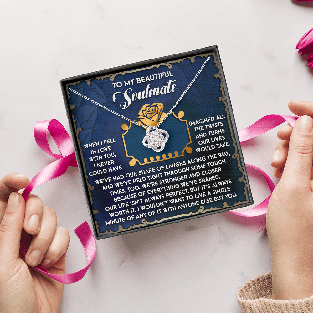 To My Beautiful Soulmate Necklace, Valentine's Gift For Women, Valentine's Gifts For Women, Valentine Gift Ideas For Her, Valentine's Day Gifts