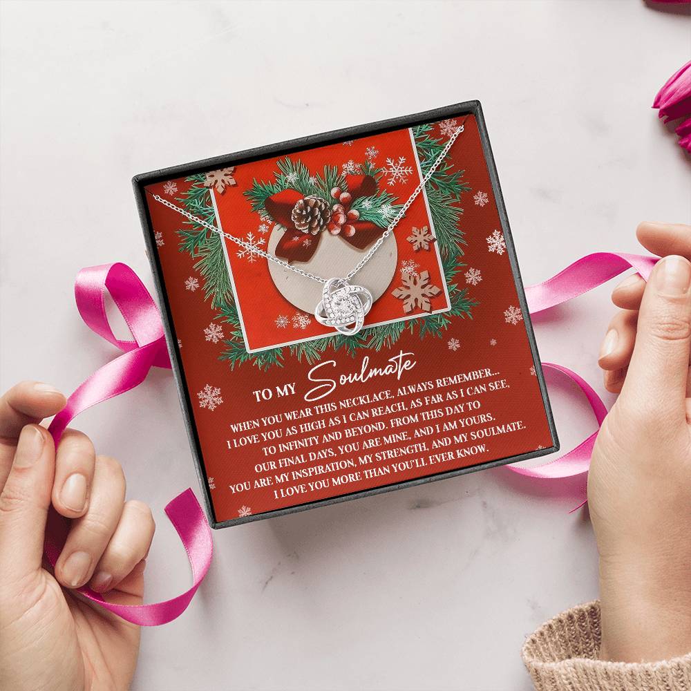 To My Soulmate Necklace, Christmas Gifts For Your Wife, Gifts For My Girlfriend For Christmas, Wife Christmas Gift Ideas
