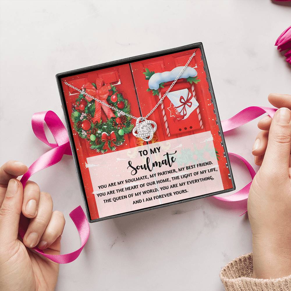 To My Soulmate Necklace, Christmas Gifts For My Wife, Funny Christmas Gift For Wife, Soulmate Gifts For Her, Christmas For Wife