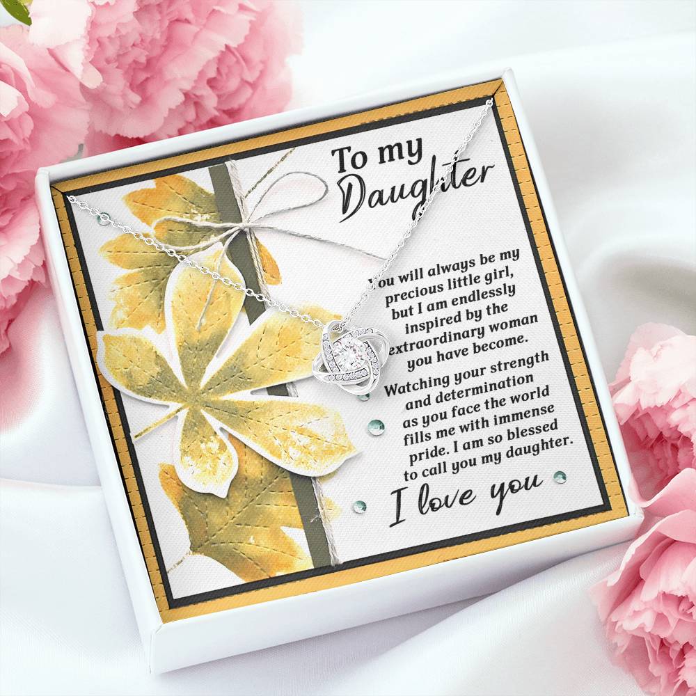 To My Daughter Necklace From Dad, Gifts For Daughter, Daughter Jewelry From Mom