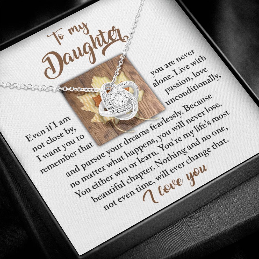 To My Daughter Necklace From Mom, Gifts For Daughter From Dad, To My Daughter Necklace Love Dad