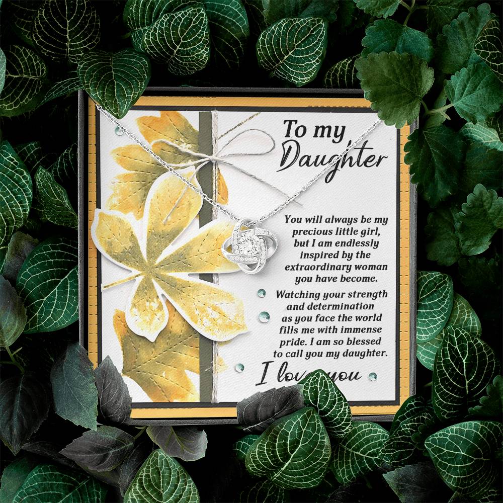 To My Daughter Necklace From Dad, Gifts For Daughter, Daughter Jewelry From Mom
