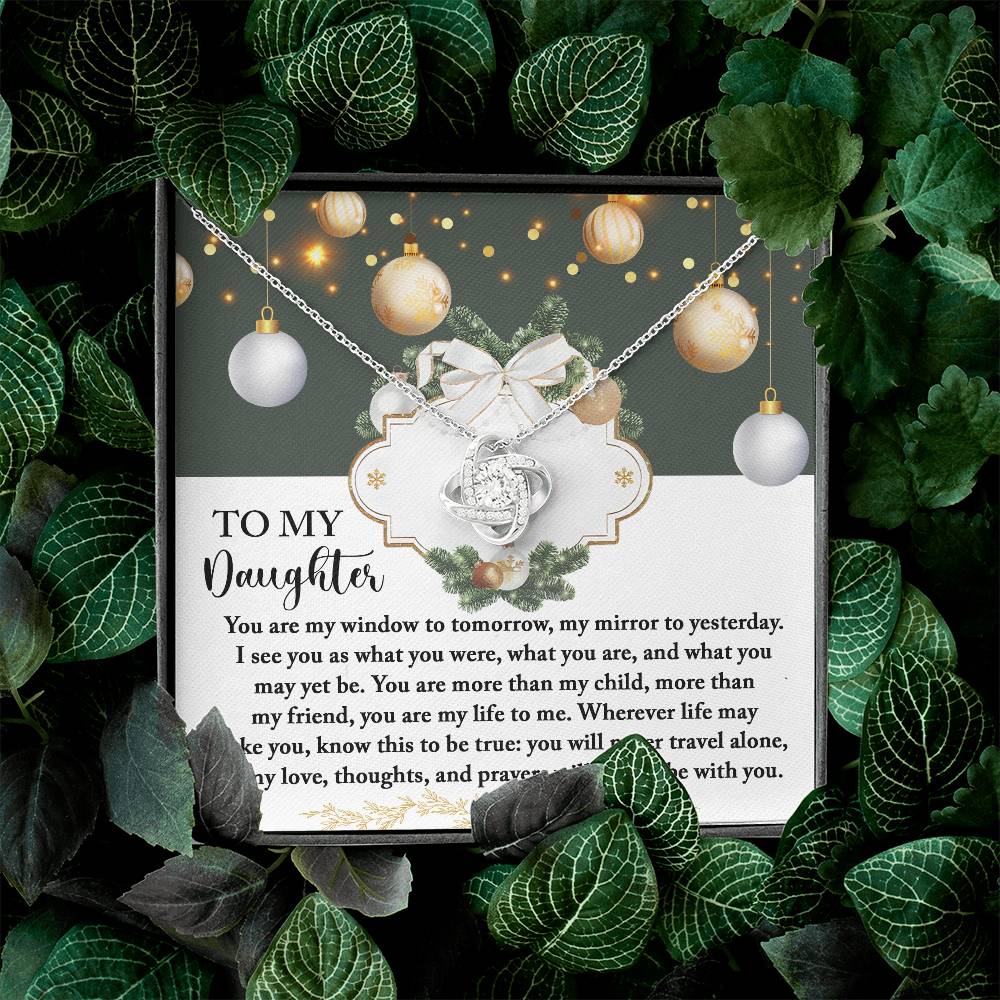 Christmas Gift For Daughter Adult, Christmas Gift From Daughter To Dad, Daughter Necklaces From Mom, To My Lovely Daughter Necklace