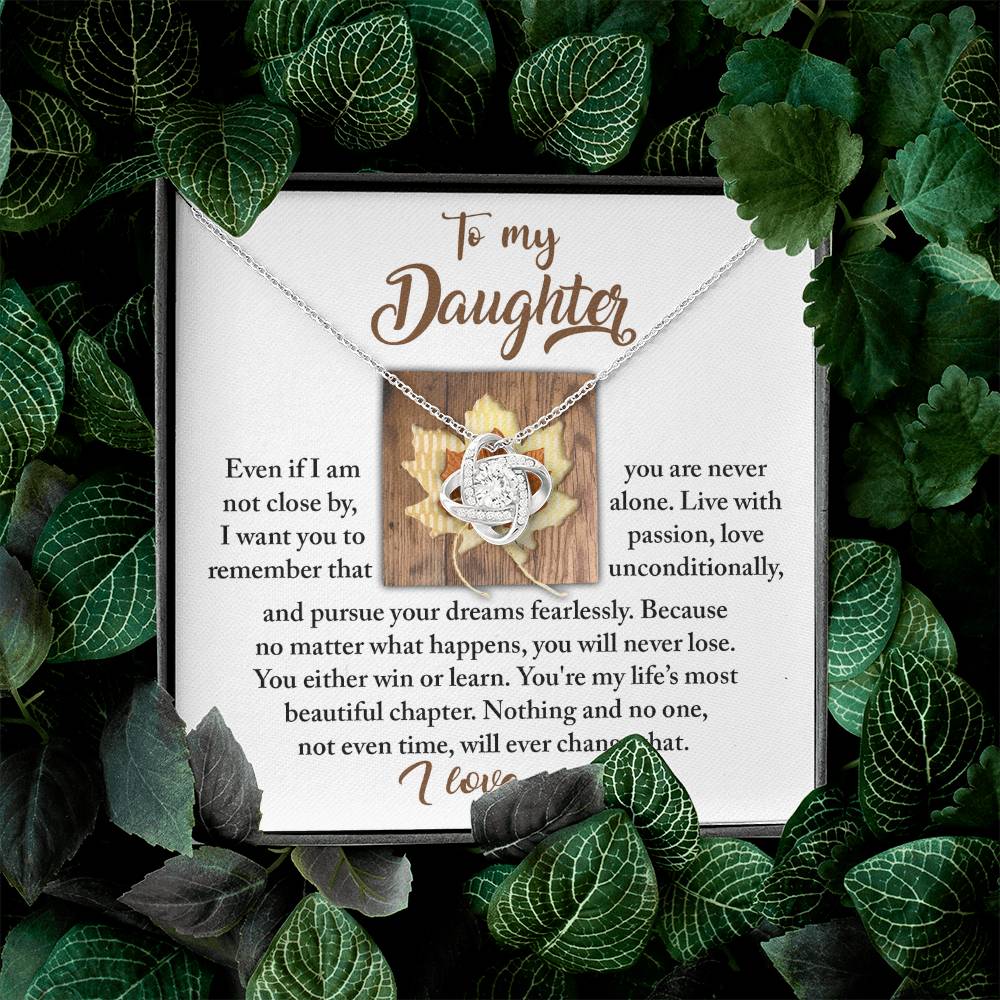 To My Daughter Necklace From Mom, Gifts For Daughter From Dad, To My Daughter Necklace Love Dad