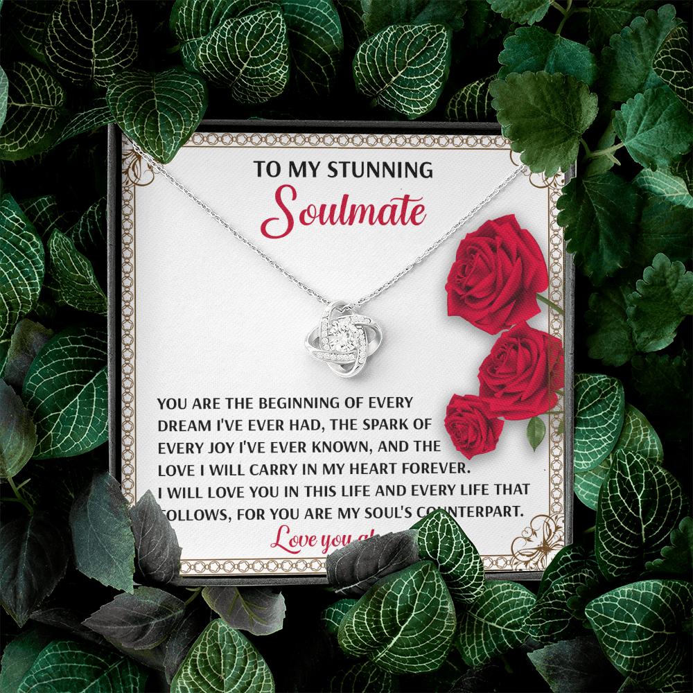 To My Stunning Soulmate Necklace, Best Valentine Gifts For Wife, Naughty Valentine's Gifts For Wife, Valentine Gifts For My Wife, Valentine For Wife