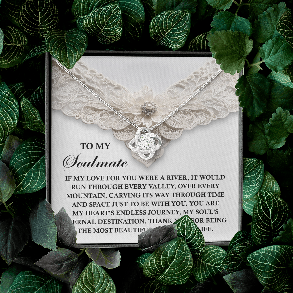 To My Soulmate Necklace, Valentine's Gift For Women, Valentine's Day Gifts, Romantic Valentine's Day Gift, Valentine's Gift For Women