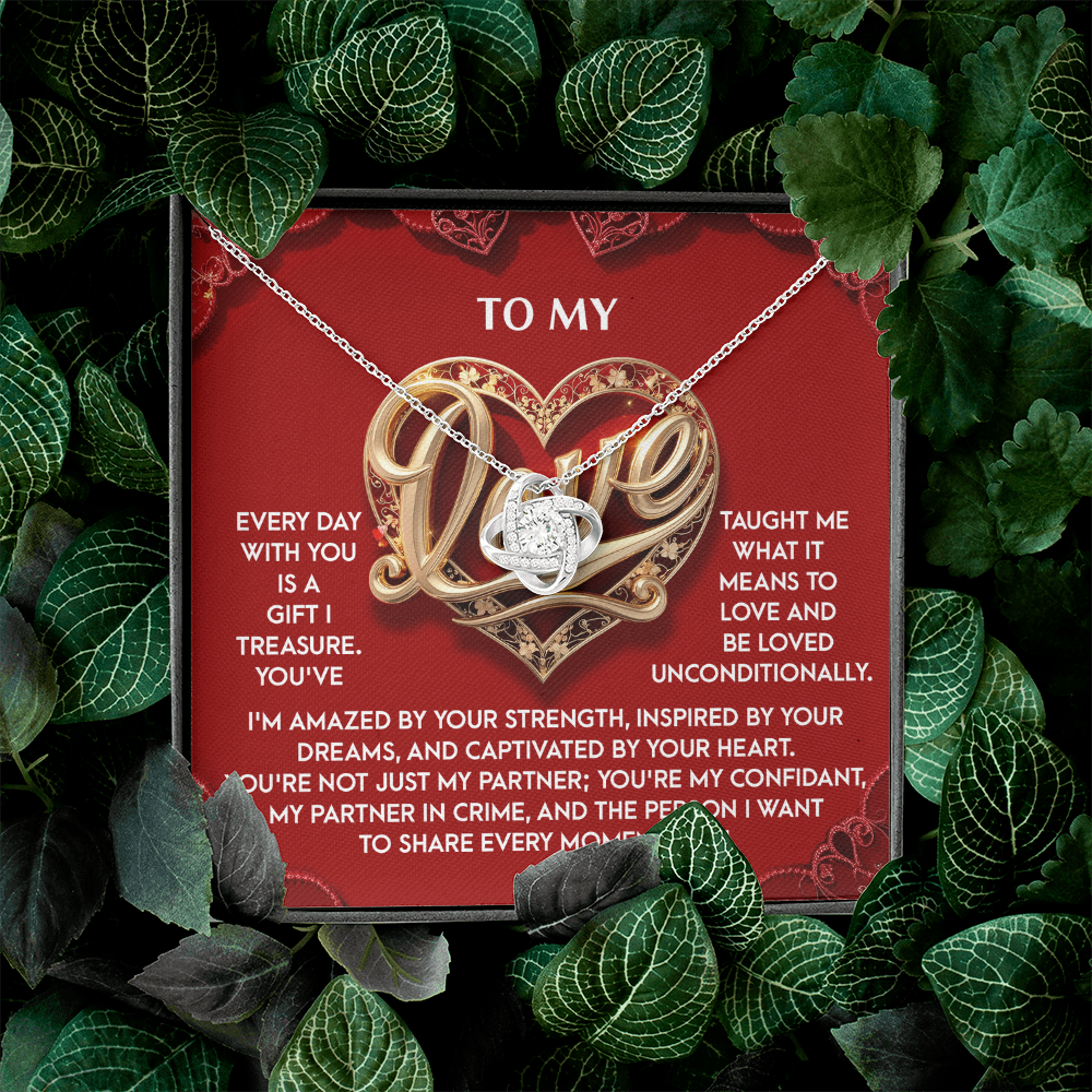 To My Love Necklace, Valentine Gift For My Wife, Unique Valentine Gifts For Her, Best Valentine Gifts For Wife, Promise Necklace For Girlfriend