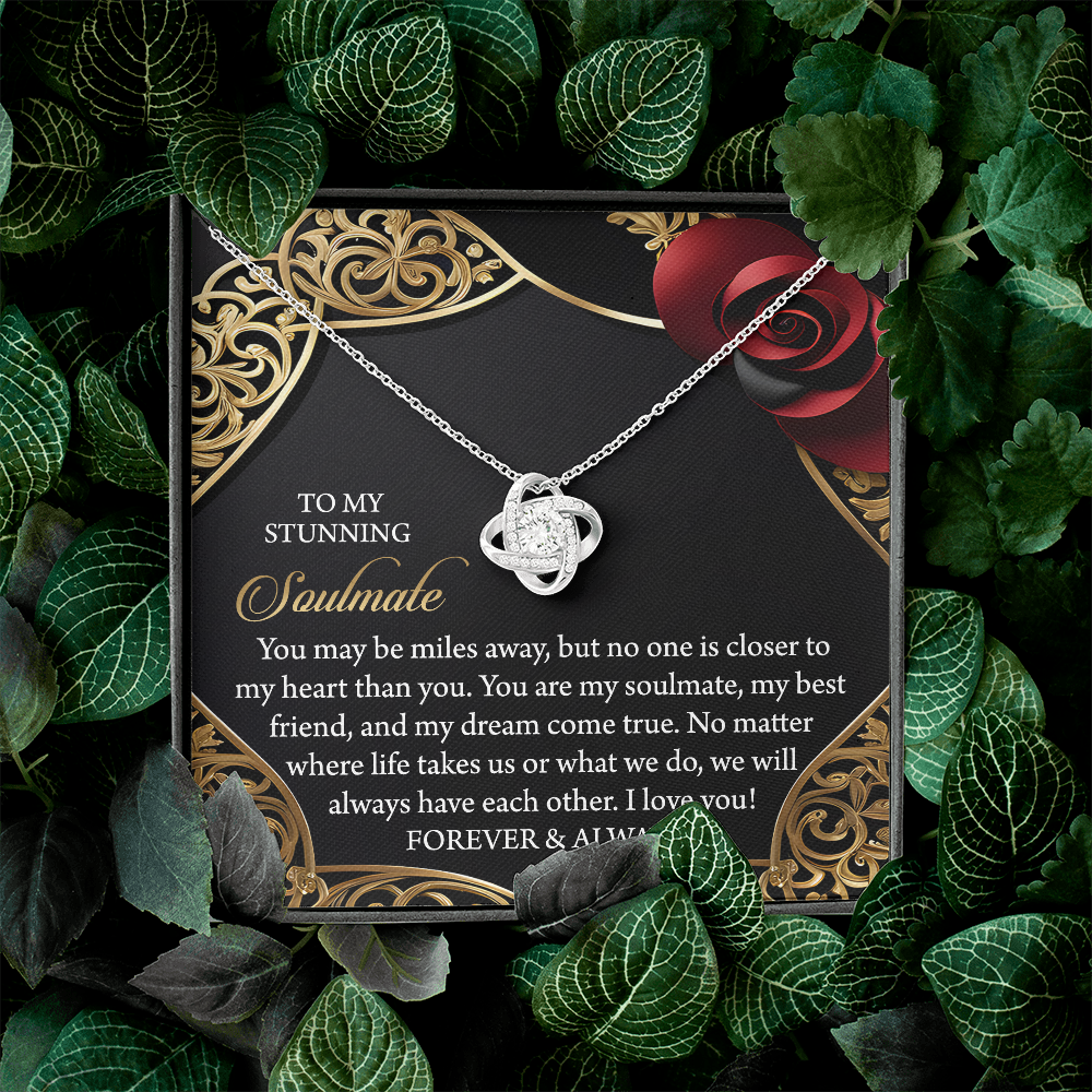 To My Stunning Soulmate Necklace, Valentine Gift For My Wife, Valentine's Gifts For Wife, Valentine Gifts For Her Romantic, Valentine's Day Gifts