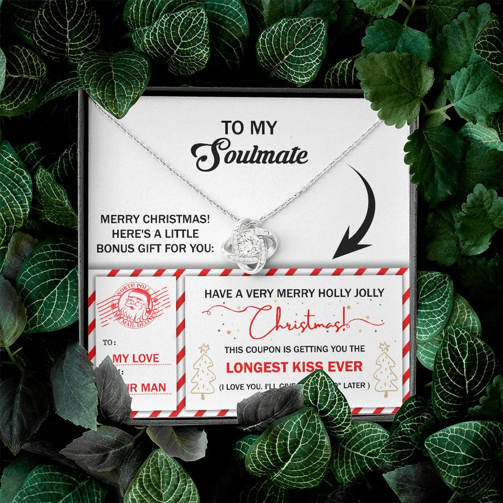 To My Soulmate Necklace For Women Funny, Christmas Gift For Girlfriend, Special Christmas Gift For My Wife, Christmas Presents For Gf