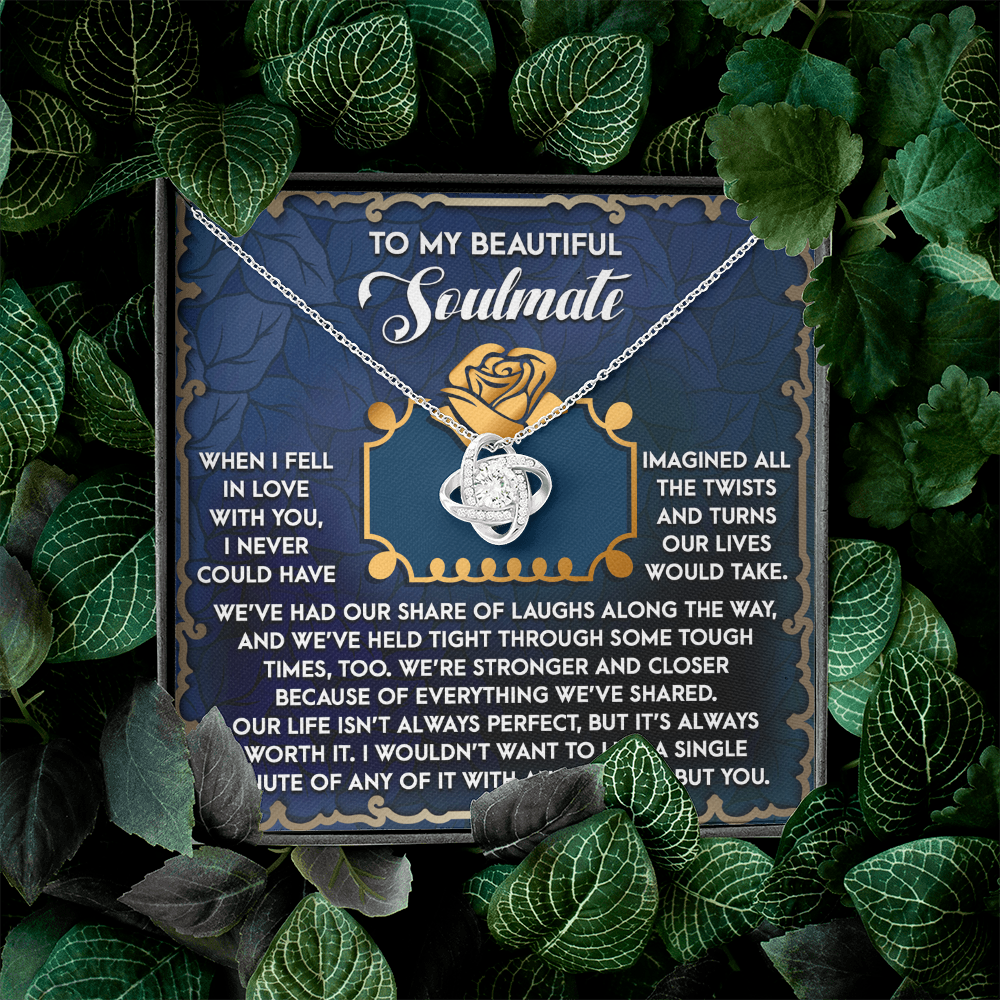 To My Beautiful Soulmate Necklace, Valentine's Gift For Women, Valentine's Gifts For Women, Valentine Gift Ideas For Her, Valentine's Day Gifts