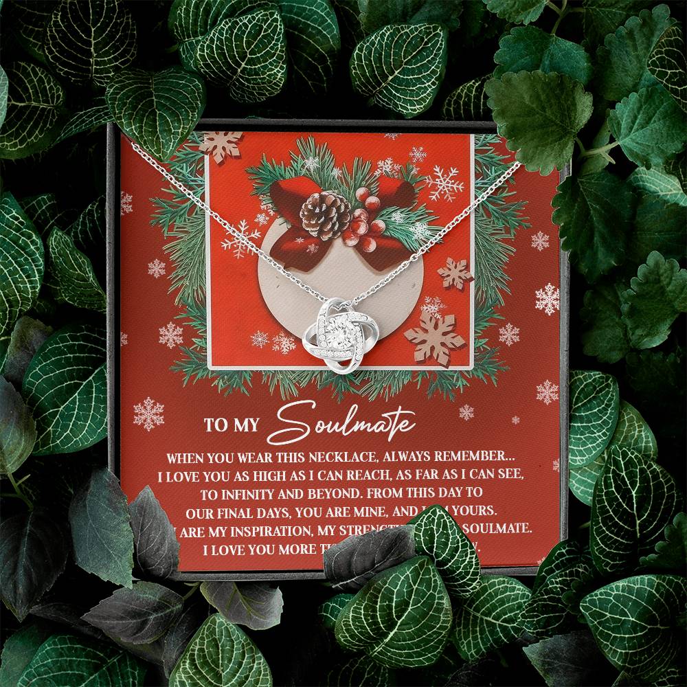 To My Soulmate Necklace, Christmas Gifts For Your Wife, Gifts For My Girlfriend For Christmas, Wife Christmas Gift Ideas