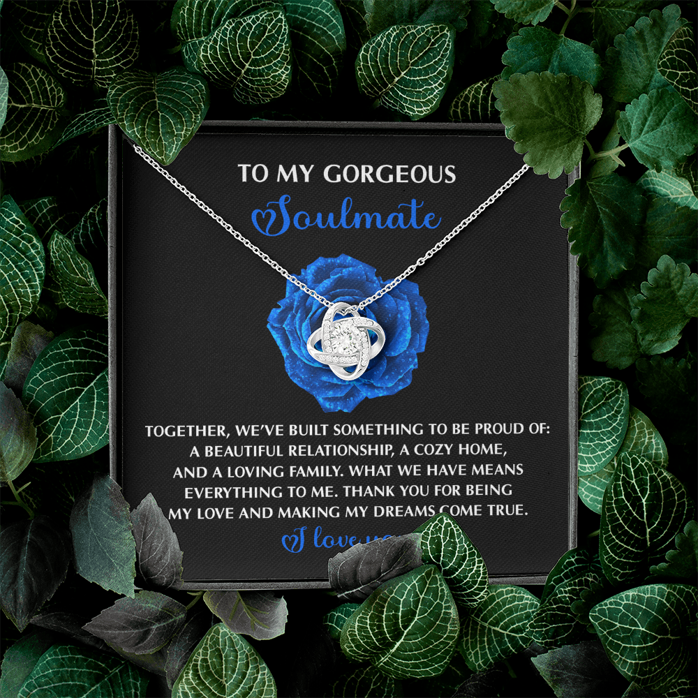 To My Gorgeous Soulmate Necklace, Necklaces For My Girlfriend, To My Soulmate Necklace, Valentine For Her Gift, Sentimental Gifts For Girlfriend