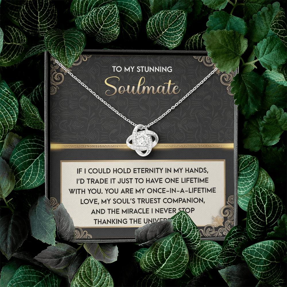 To My Stunning Soulmate Necklace, Best Valentine Gift For Wife, Valentine Gift Ideas For Her, Valentine Necklaces For Women, Wife Valentine Gift