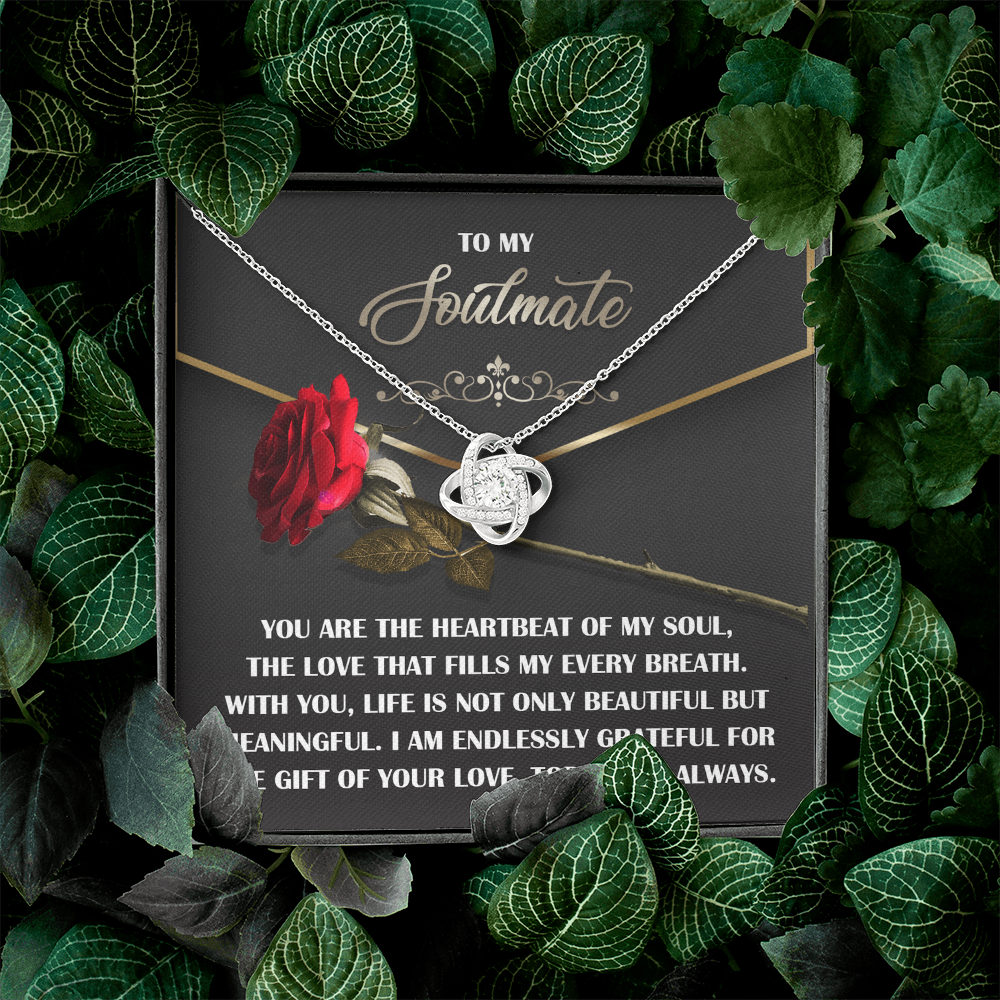 To My Soulmate Necklace, Valentine Gift For Wife, Great Valentine Gifts For Her, Valentine's Gift For Wife, Best Valentine Gift For Wife