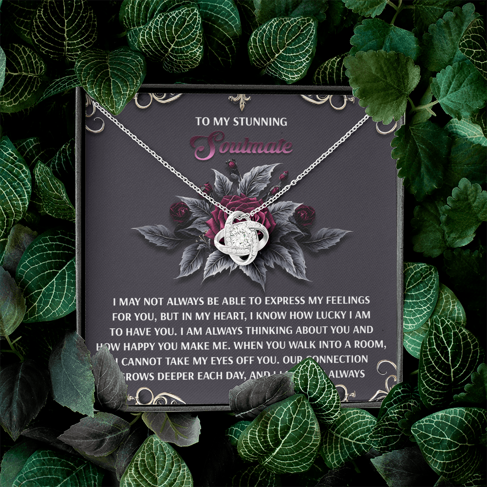To My Stunning Soulmate Necklace, Cute Necklace For Girlfriend, Soulmate Gifts For Women, Valentine Presents For Womenromantic Stuff For Girlfriend