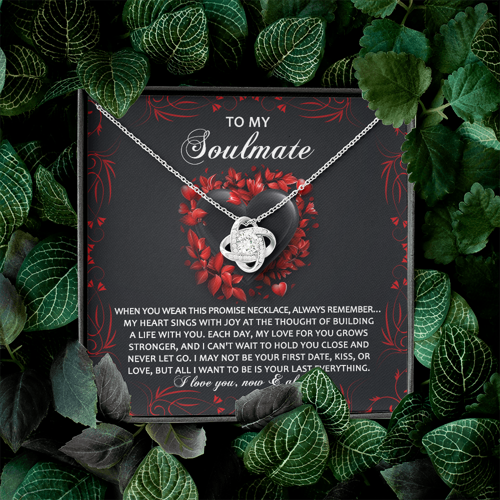 To My Soulmate Necklace, Unique Valentine Gifts For Her, Valentine Birthday Gifts, My Soulmate Gifts For Her, Valentine Jewelry For Women