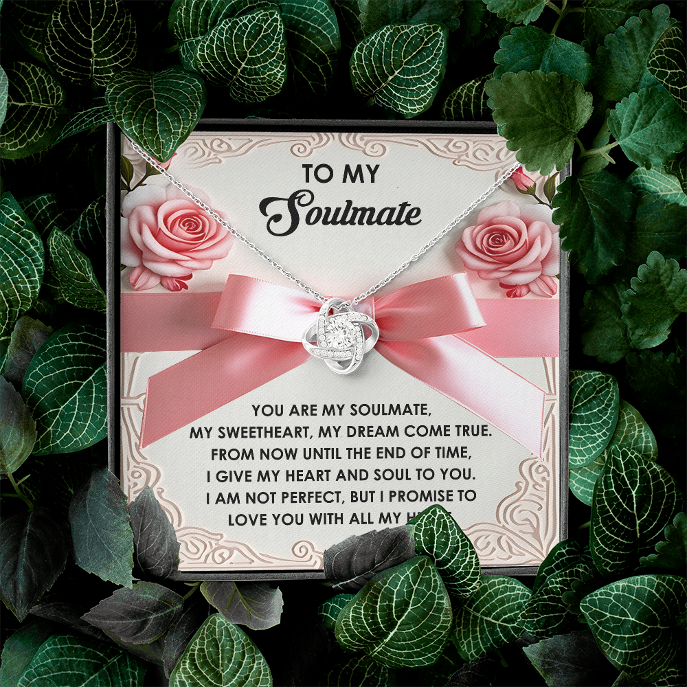To My Soulmate Necklace, Valentine's For Her, Valentine Necklaces For Women, Valentine Day For Wife, Unique Valentine Gifts For Her