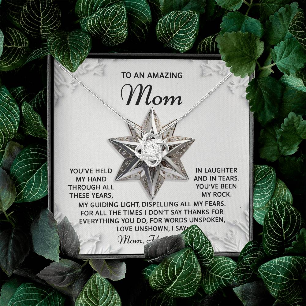 To My Amazing Mom Necklace, Christmas For Mom From Son, Christmas Gift For My Mom, Mom Christmas Gifts From Son
