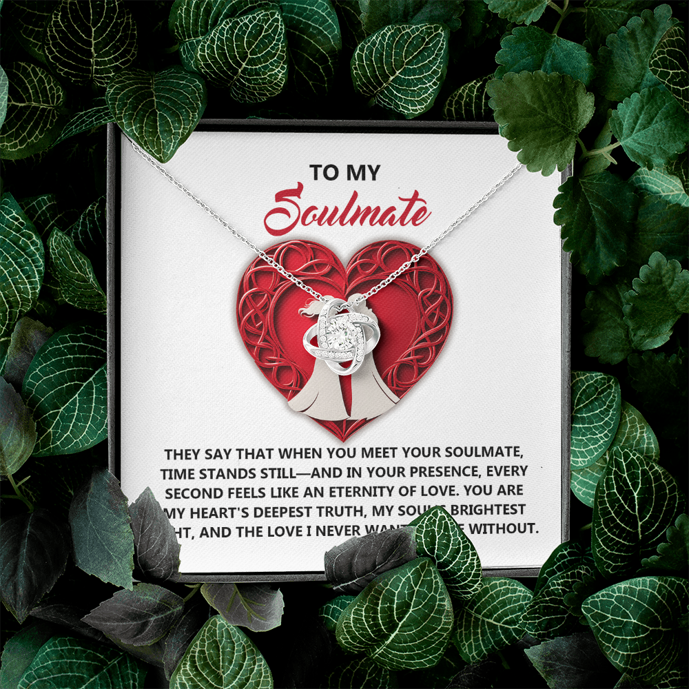 To My Soulmate Necklace, Gifts For Girlfriend Unique, Best Valentine Gift For Wife, Love Necklace For Girlfriend, Valentines Necklace For Girlfriend