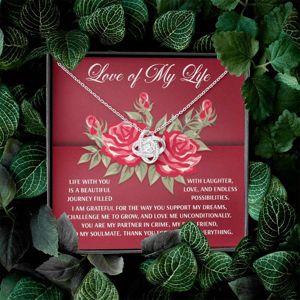 Love Of My Life Necklace, Valentine's Gifts For Wife, Valentine's Necklace For Her, Women's Valentine's Day Gifts, Best Valentine Gifts For Wife