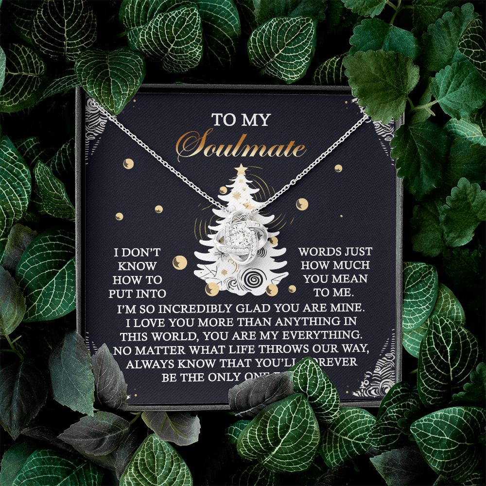 To My Soulmate Necklace For Women, Christmas Jewelry For Women, Soulmate Anniversary Jewelry, Christmas Presents For Your Girlfriend