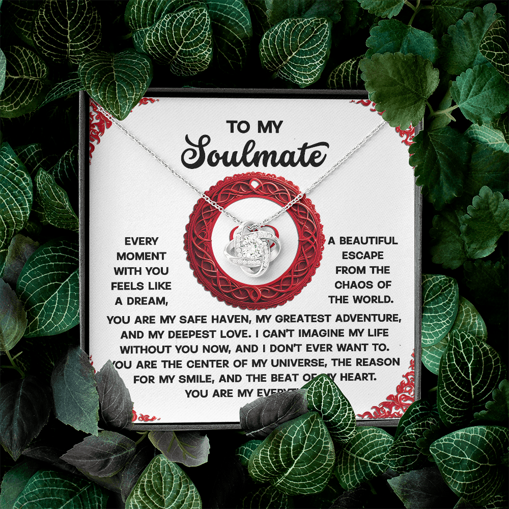 To My Soulmate Necklace, Valentine's Day Gifts, Valentine's Day Gifts For Women, Soulmate Necklace Women, Unique Valentine Gifts For Her